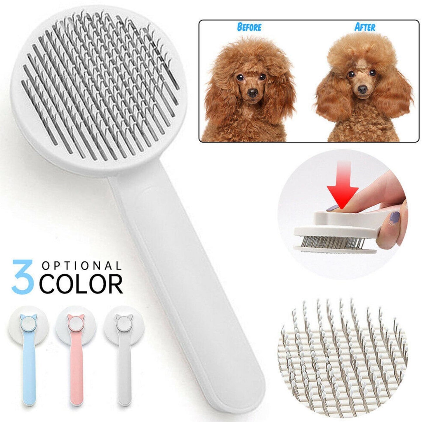 Pet Self Cleaning Brushes
