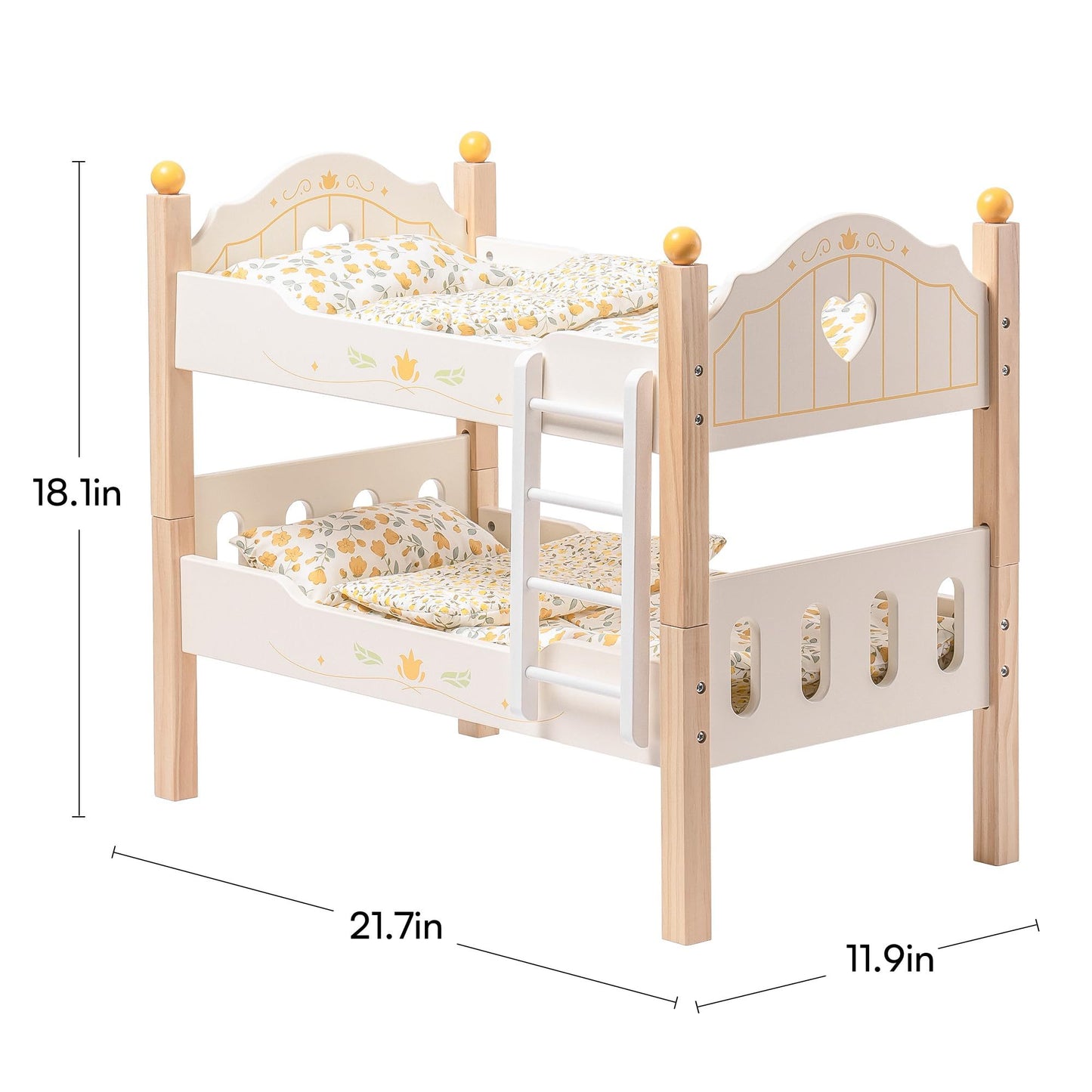 ROBOTIME Doll Bunk Beds Cradle