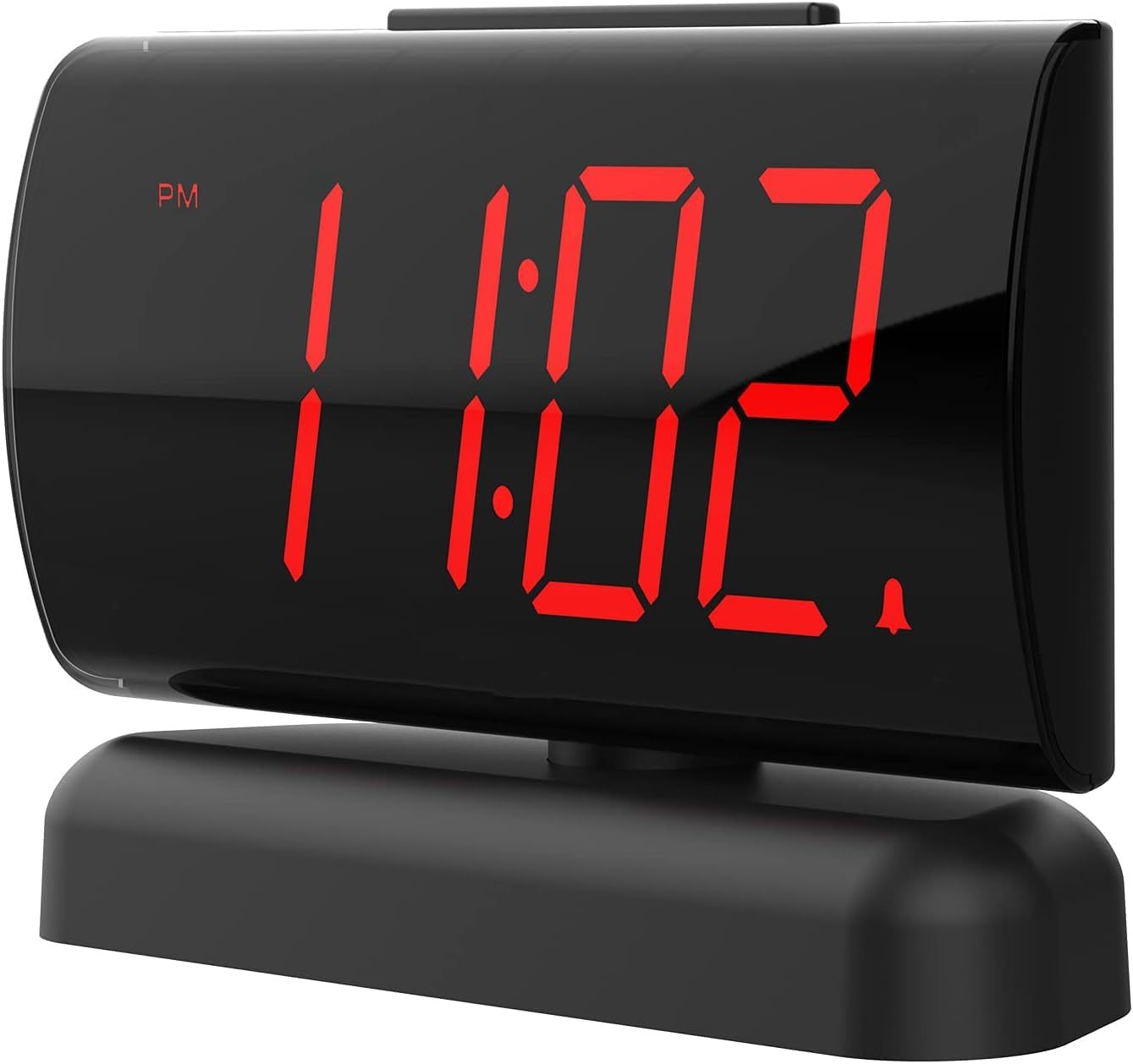 Alarm Clock Large Digital Rotating Base