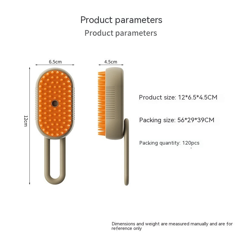 Pet Steam Brush Grooming